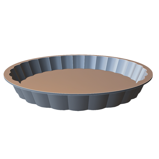 🍽️ Fluted Tart Baking Pan・ STL File for 3D printing・Cults