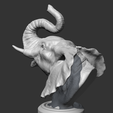 07.png Elephant Head AM05 3D print model