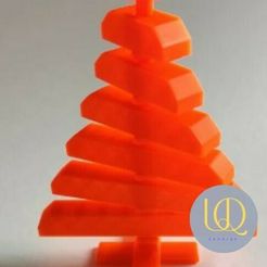 23-logo.jpg Fichier STL Arbre de Noël rotatif・Modèle imprimable en 3D à télécharger