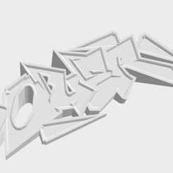 AY ~ UU bas Archivo STL gratis graffiti・Objeto de impresión 3D para descargar, OUER