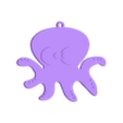 pulpo llavero.stl Octopus keychain