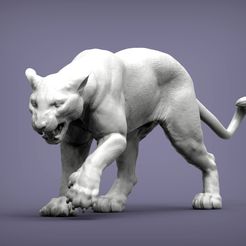 panther4.jpg Файл 3D panther 3D print model・Модель для загрузки и 3D-печати