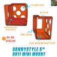 Vannystyle-5-Inch-GH11-Mini-Mount-2.jpg Vannystyle 5 Inch Frame Gopro Hero 11 Mini 30 Degree