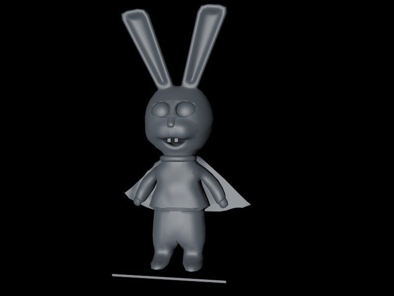 simone5.jpg Free STL file super rabbit・3D printable design to download, jirby