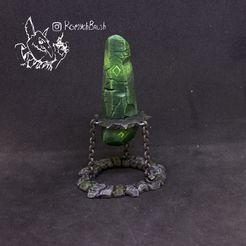 Каменюка1.jpg STL file Set. Magician, Magic book, Magic stone.・Model to download and 3D print