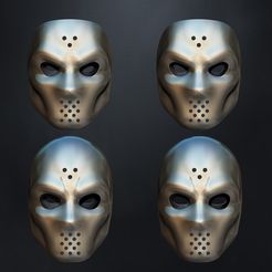 1.jpg Archivo STL máscara de hockey - ghostface・Modelo para descargar e imprimir en 3D