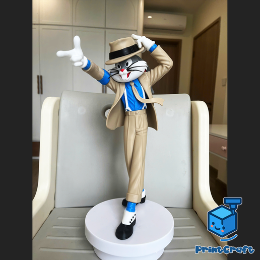 MJ Bunny _ BUGS BUNNY X MICHAEL JACKSON (MULTIPARTS/3MF/NoAMS ...