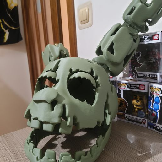 🦸 Springtrap Game Accurate Wearable Cosplay Head (Moving Jaw Easy to ...