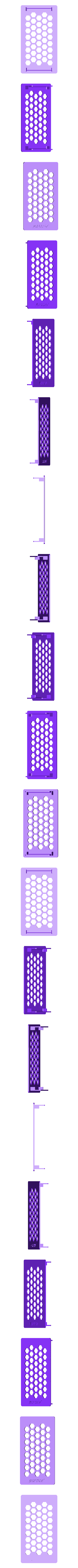 3_front_cover.stl Передняя крышка Akitio Thunder 2, 3 EGPU "High Air Flow"