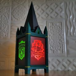 20200409_114613.jpg 3D file Harry Potter - Hogwarts Coats of arms lantern・3D print design to download