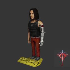 cyber11.jpg -Datei Cyberpunk 2077-Johnny Silverhand herunterladen • 3D-druckbares Modell, CJLeon