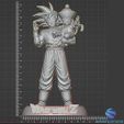 1.jpg Goku & Young Gohan - 3D Printable STL  - presupported