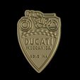 , Pete j \EOIG) NA Ducati vintage emblem bolo na