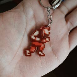 20221023_185438.jpg STL file GRANT CASTLEVANIA III 8 BIT KEYCHAIN KEY RING・3D printing design to download