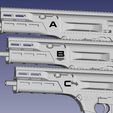 SLIM-A-B-C-size.jpg FGC-9 MKII UNW300 slim shroud LR (Low rail) Mini 1/3 1/4 1/6 scale