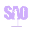 Sword-Art-Online-Logo-Stand.stl Sword Art Online Logo