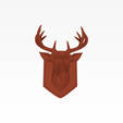 Low-Poly-Deer-Head-Wall-Mount-4.png Low-Poly Deer Head Wall Mount - Geometric Stag Trophy STL