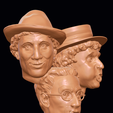 Marx-Brothers-3qtr.png 3D file The Marx Brothers - 3D model・3D printer model to download