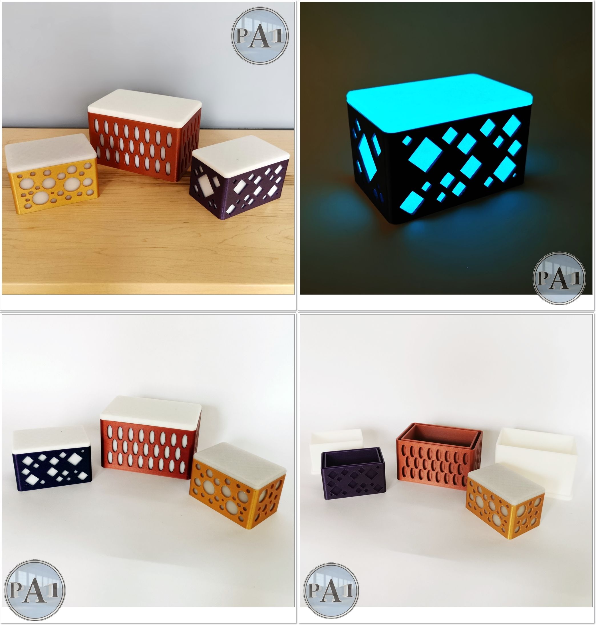 STL file Easy to print Geometric Boxes・3D printable model to download・Cults