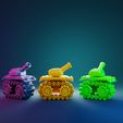 untitled155.jpg STL file cute articulated tracked tank - printed in one piece・Design to download and 3D print