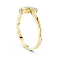 1-182-@Y-viwe1.png Infinity Knot Five Diamond Ring