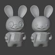 1.jpg Set Librarian Bunny Boy Figurine