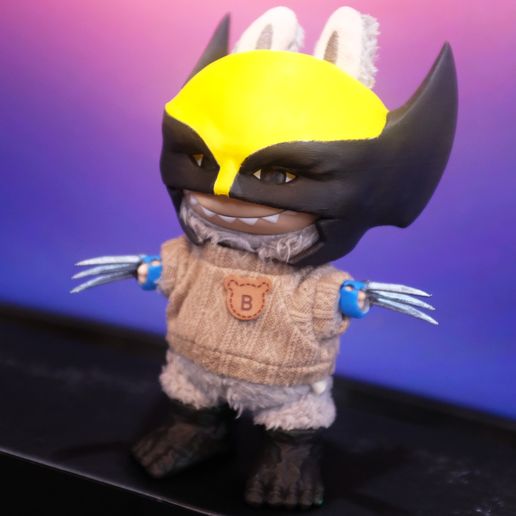 Labubu Accessories Toys  - Wolverine set (Mask and claw) for Halloween Cosplay