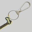 with_key_2.png Minecraft hoe for your keychain in pixel style