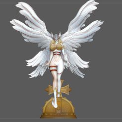 1.jpg STL file ANGEWOMON DIGIMON SEXY GIRL PRETTY ANGEL CHARACTER ANIME・3D printable design to download