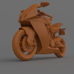 9.jpg Archivo 3D gratis KTM 1190 RC8 2011-2015 Motocicleta lista para imprimir・Plan para descargar y imprimir en 3D
