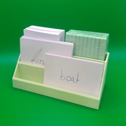 Karteikasten1.jpeg Stand for index cards or business cards