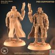 Base size: 25mm : PRE-SUPPORTED Nr: 22-07-14 PATREON Human Genn with two guns