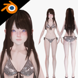 0-1200x1200.png Bikini Model - Realistic Female Character - Blender Eevee