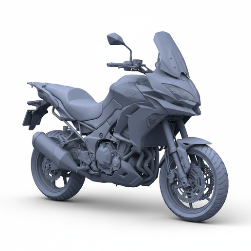 Kawasaki Versys 1000 stretched swingarm bike STL, motorcycle workshop STL, wide tire motorcycle STL, FDM friendly motorcycle, two stroke motorcycle STL, 1:64 motorcycle, V-twin motorcycle STL, motorcycle model kit, 1:6 motorcycle, chopper STL, adventure m