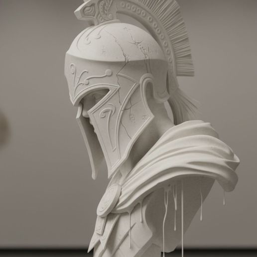 IMG_0325.jpeg Melting Valor - Surreal Warrior Bust"