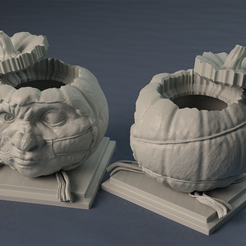 r2Z.png Halloween Pumpkin Covid-19 Nightmare 2020 - Bucket Free 3D print model