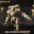 WWW.PATREON.COM/EXTRA_GUY yee Se May Batch Bundle Steampunk Mechs (4 assets x2 sizes variation) 3D Printable
