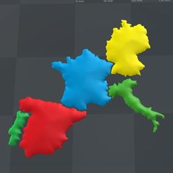 europa_1.jpg STL-Datei 3D map, puzzle geography kostenlos herunterladen • 3D-druckbare Vorlage, FORMAT3D