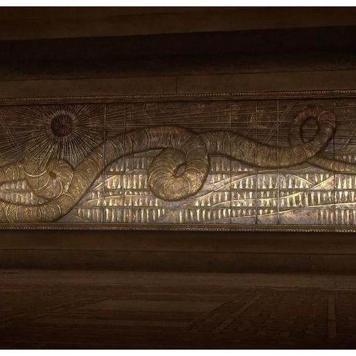 Sandworm Bas Relief Mural from DUNE (2021) 3D model