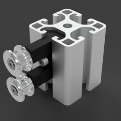 Pulleys_with_Profile.png Free 3D file ITEM light GT2 Pulleys groove 8・3D printer design to download