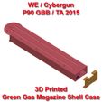 WE-P90-Mag-Case-02.jpg WE Cybergun P90 TA 2015 GBB GBBR Green Gas Mag Magazine Shell Case Casing Replacement