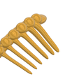 female-braid-hair-comb-08-v4-09.png FRENCH PLEAT HAIR COMB Multi purpose Female Style Braiding Tool hair styling roller braid accessories for girl headdress weaving fbh-08 3d print cnc