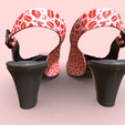 4.png Women's High Heels Sandals - Love Bites Pattern