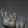 Baby-rhinoceros-miniature.jpg Beautiful stylized Rhino Rascal miniature