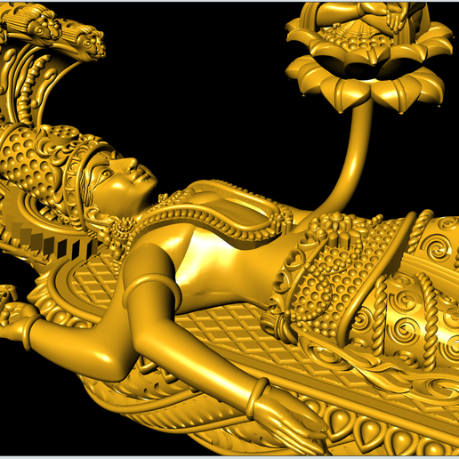 3d image of vishnu