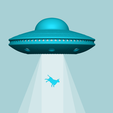 v2.png Alien UFO Wall Light Spaceship - Creative STL