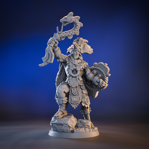 Huitzilopochtli - Aztec god of war, sun and fire