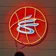 Image00002.jpg STEPH CURRY LOGO WITH BASKETBALL (WITH NEON LED CHANNEL)