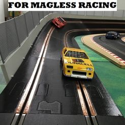 FOR-MAGLESS-RACING.jpg MAGLESS banked curve TRANSITION compatible with Scalextric slot car track