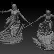 4.jpg Bo-Katan Dual Pose  -  354mm Star Wars Legion Scale -